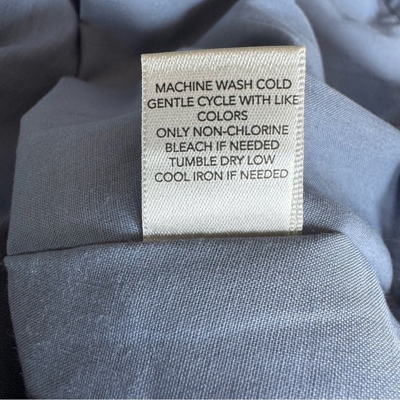 Christopher & Banks NWT Denim Chambray Eyelet Modest Midi Sleeveless Dress Med - Picture 13 of 13